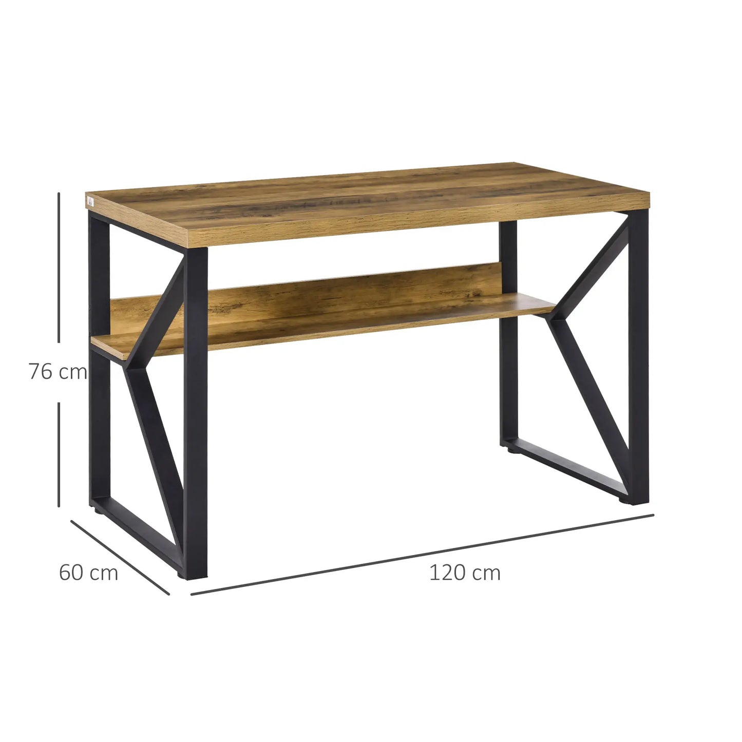 Computer Desk Workstation with Storage Shelf